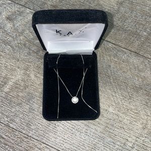 Kay Jewelry Round Cubic Zirconia or Lab Created White Sapphires Necklace